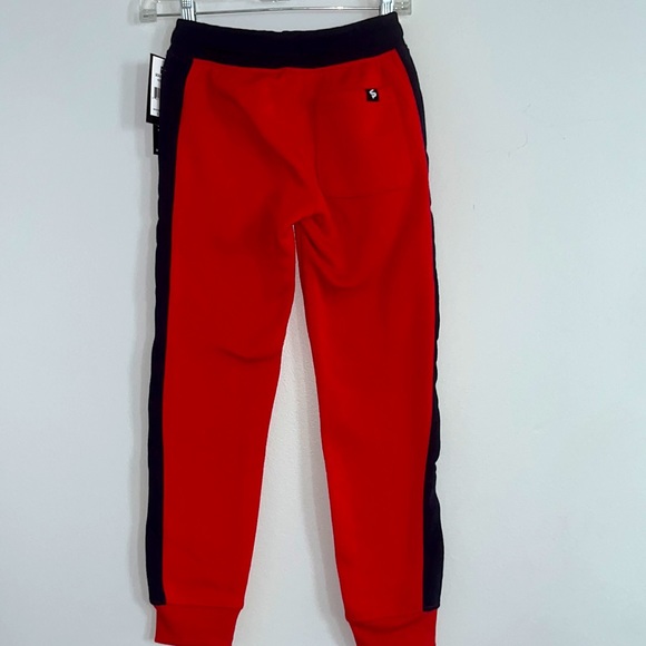 NWT South Pole Boy's Small Red Jogger Sweatpants with Navy Striped Sides - Picture 7 of 7